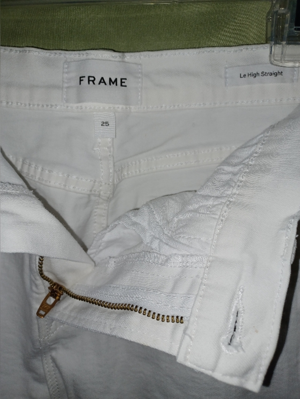 Frame Denim Le High Straight White Distressed Skinny Jeans - Picture 7 of 12